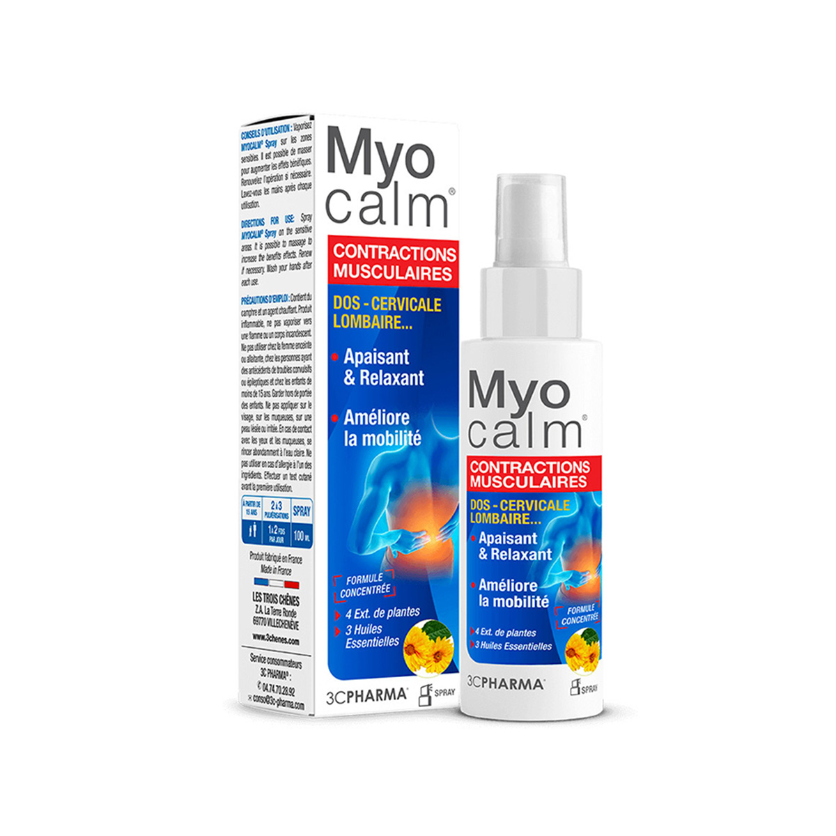 3C Pharma – MyoCalm Spray Muscle Contractions