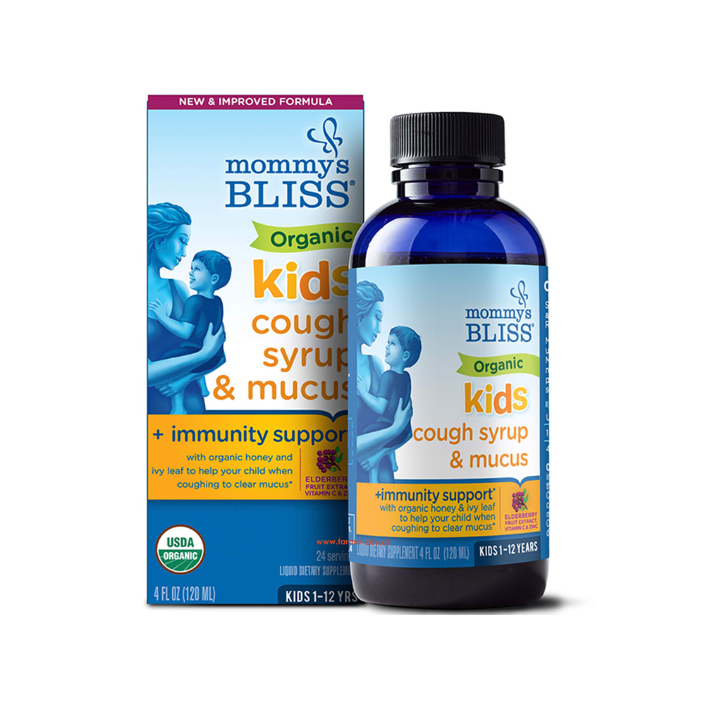 Mommy’s Bliss – Kids Organic Cough Syrup + Immunity Support
