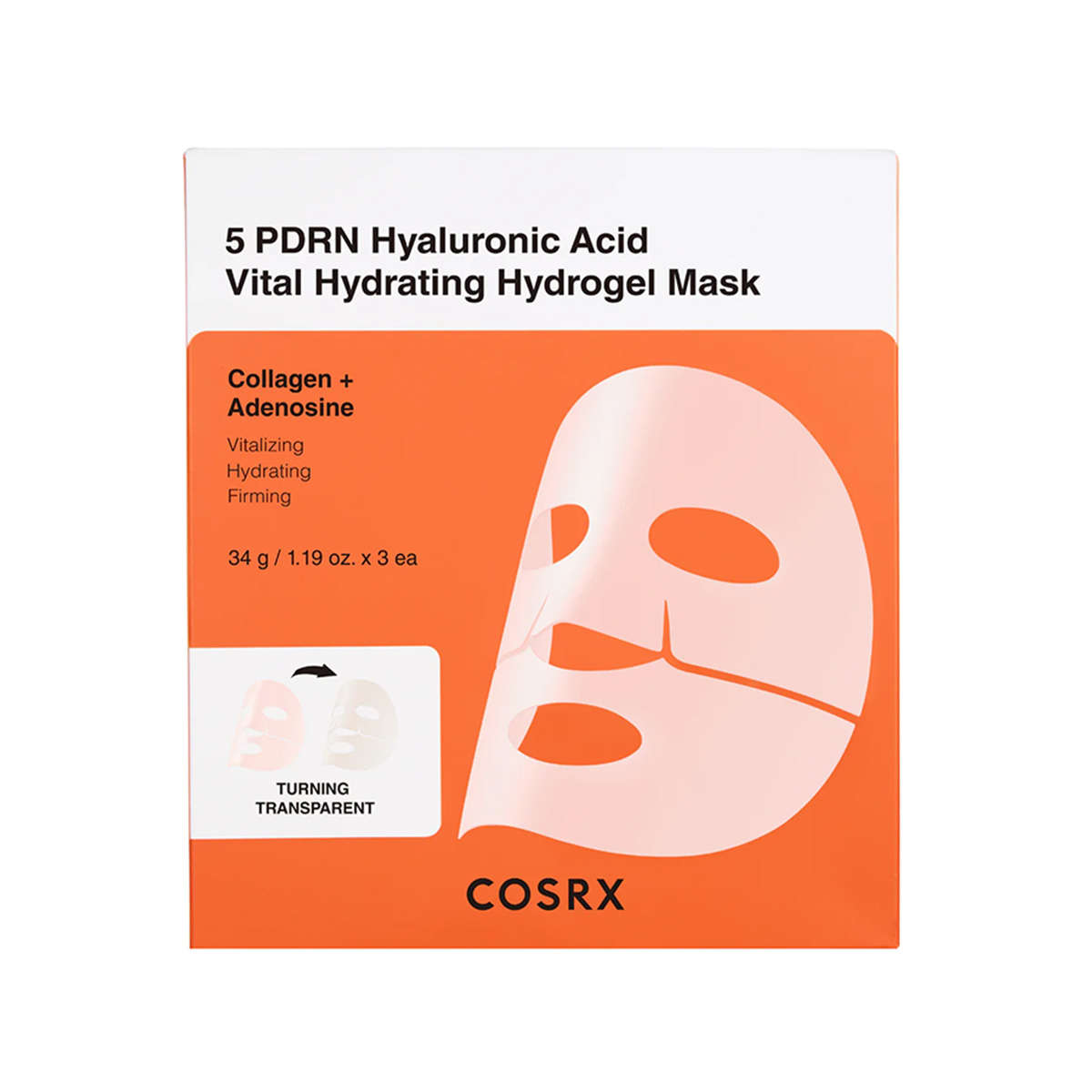 COSRX – 5 PDRN Hyaluronic Acid Vital Hydrating Hydrogel Mask