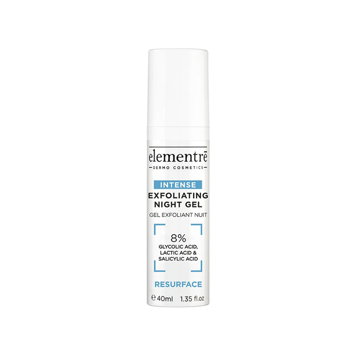Elementre – Exfoliating Night Gel (8% Glycolic, Lactic & Salicylic Acids)