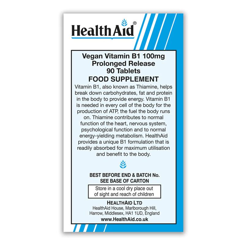 Health Aid – Vitamin B1 100mg