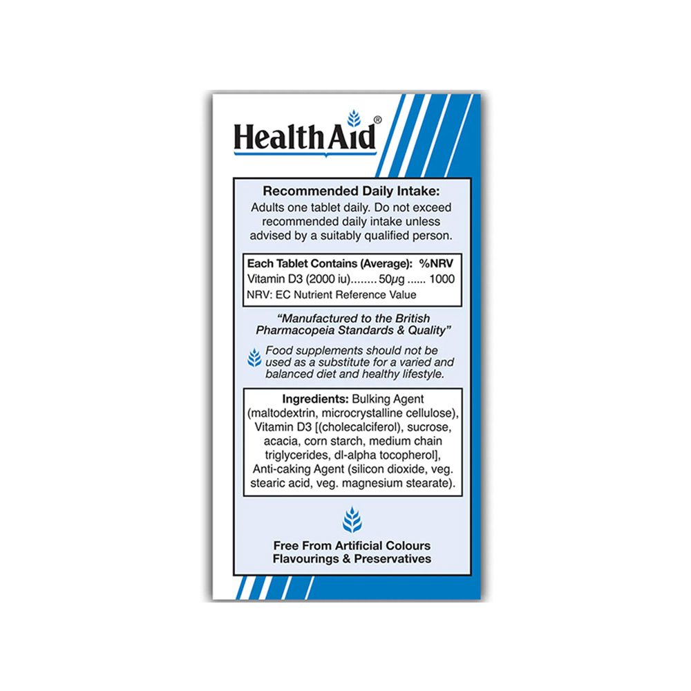 Health Aid – Vitamin D3 2000IU