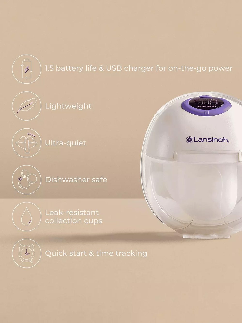 Lansinoh – Hands Free Breast Pump Single