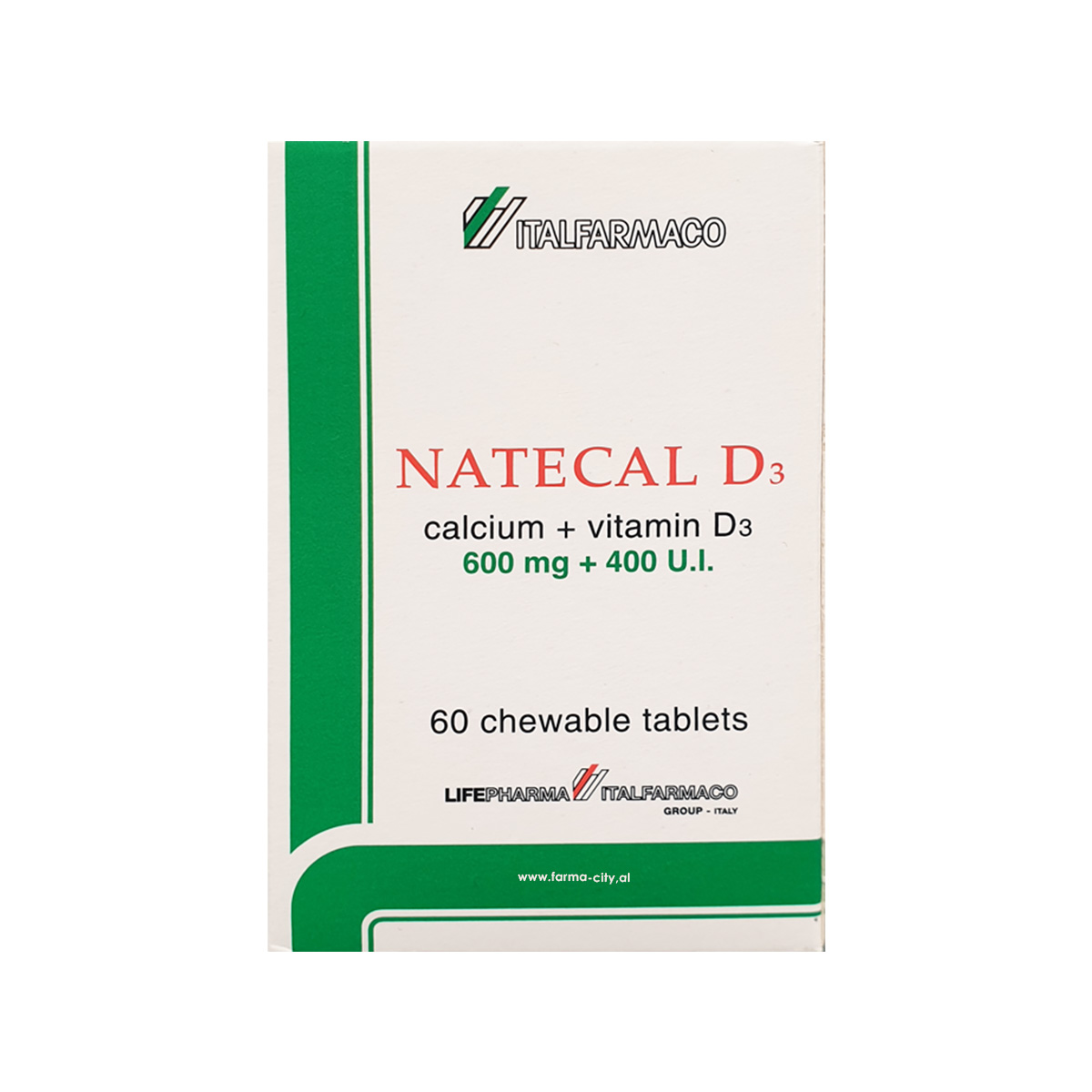 Italfarmaco – Natecal D3 calcium 600mg + vitamin D3 600 400 I.U.