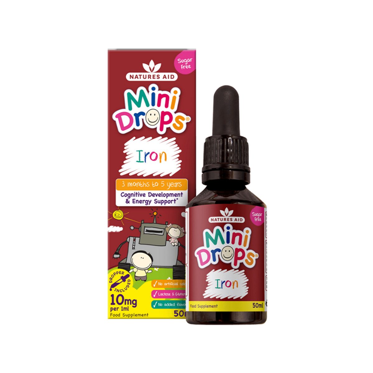 Natures Aid – Mini Drops Iron